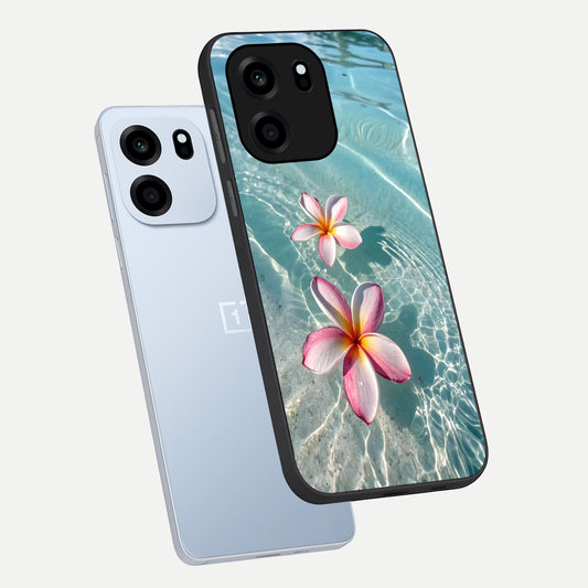  Floating Bloom Bliss phone case For OnePlus Nord CE 6 showing premium glass back cover with detailed artwork