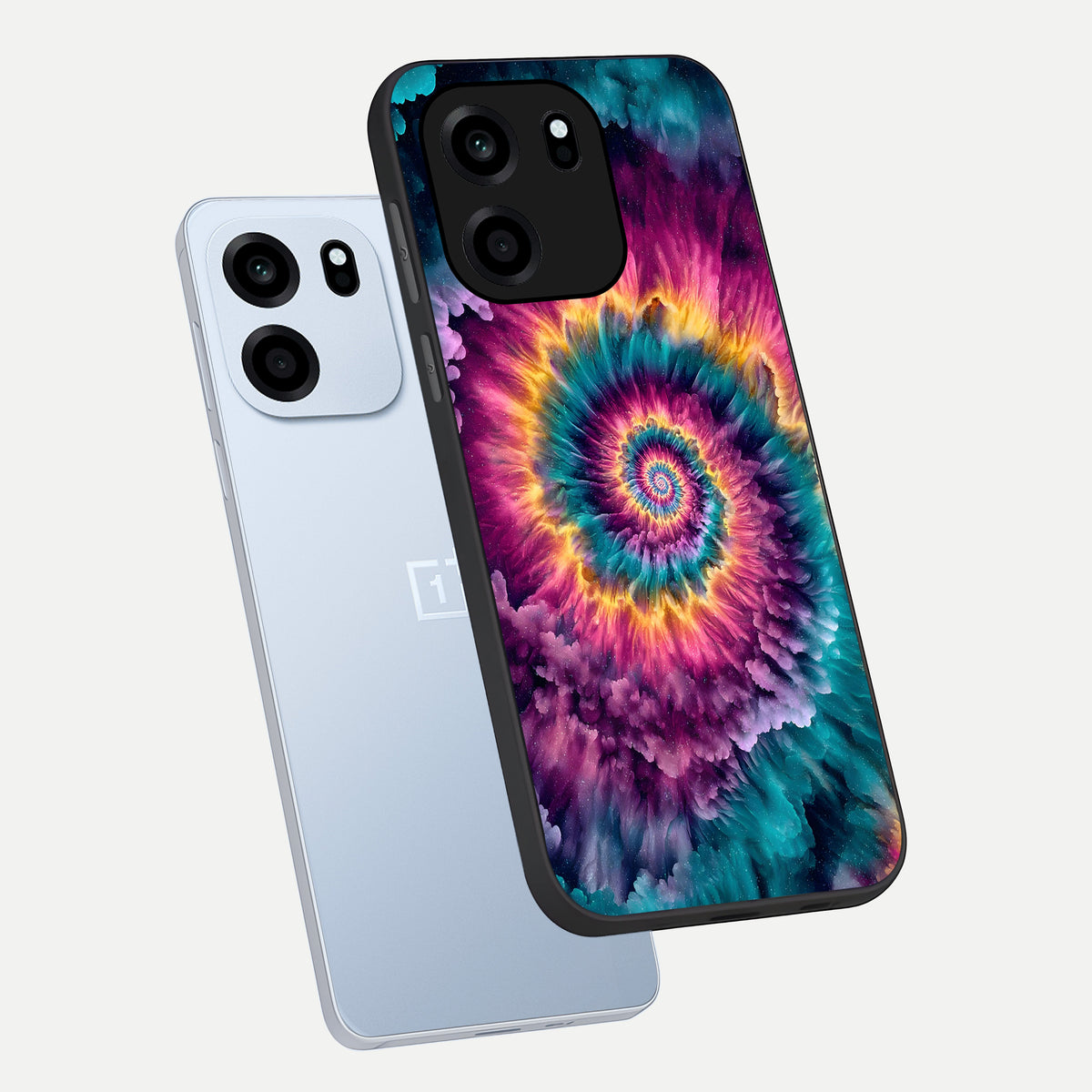  Galactic Spiral Burst phone case For OnePlus Nord CE 6 showing premium glass back cover with detailed artwork