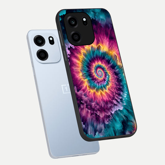  Galactic Spiral Burst phone case For OnePlus Nord CE 6 showing premium glass back cover with detailed artwork
