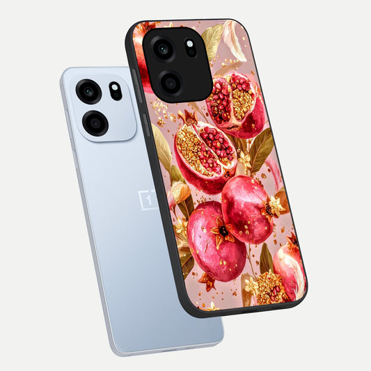  Golden Bloom Glow phone case For OnePlus Nord CE 6 showing premium glass back cover with detailed artwork