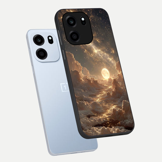  Golden Sky Dream phone case For OnePlus Nord CE 6 showing premium glass back cover with detailed artwork