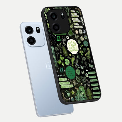  Green Mandala Pattern phone case For OnePlus Nord CE 6 showing premium glass back cover with detailed artwork