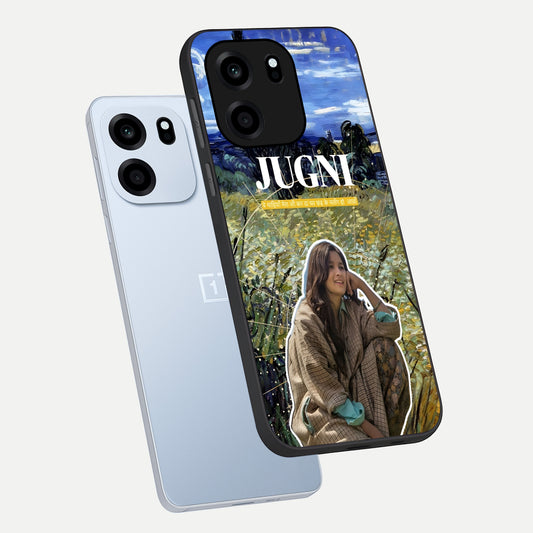  Jugni Soul Vibes phone case For OnePlus Nord CE 6 showing premium glass back cover with detailed artwork