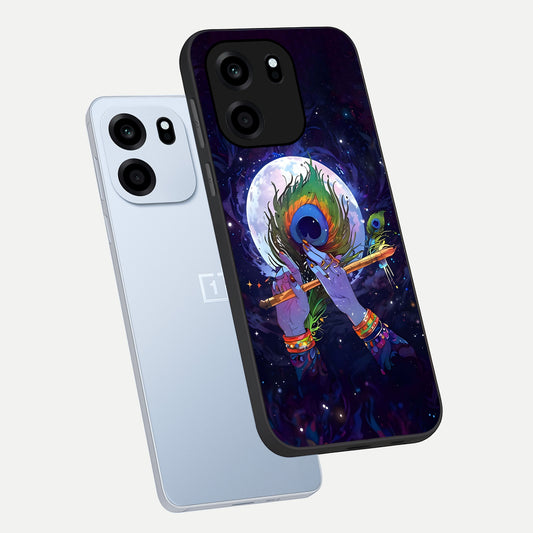  Krishna Hands Art phone case For OnePlus Nord CE 6 showing premium glass back cover with detailed artwork