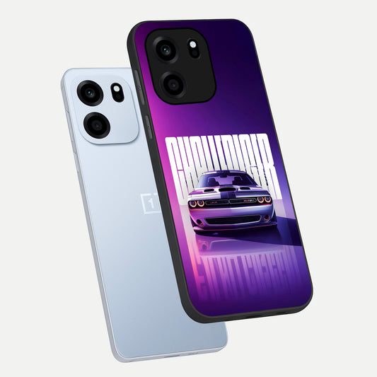  Midnight Muscle Ride phone case For OnePlus Nord CE 6 showing premium glass back cover with detailed artwork