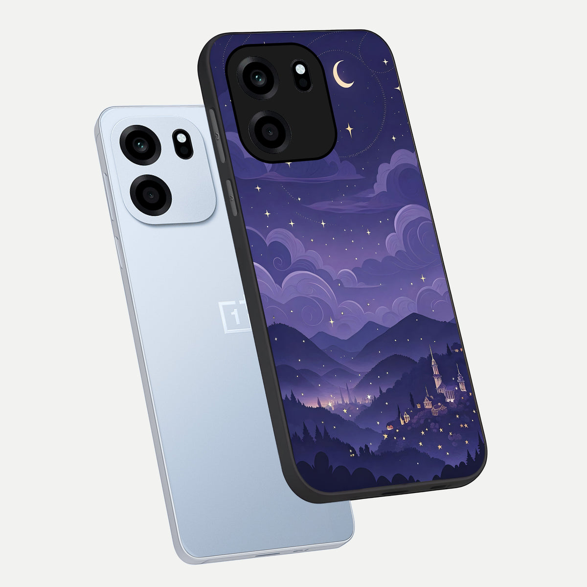  Minimal Night View phone case For OnePlus Nord CE 6 showing premium glass back cover with detailed artwork
