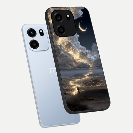  Moonlight Spark Path phone case For OnePlus Nord CE 6 showing premium glass back cover with detailed artwork