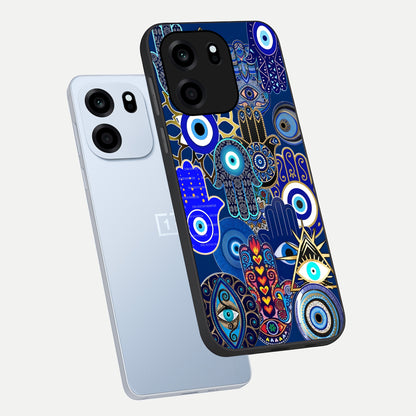  Mystic Palm Guard phone case For OnePlus Nord CE 6 showing premium glass back cover with detailed artwork