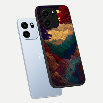  Mystic Valley Light phone case For OnePlus Nord CE 6 showing premium glass back cover with detailed artwork