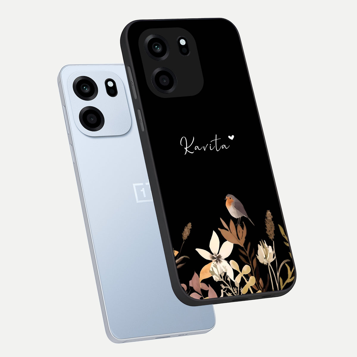  Quiet Garden Tune Custom Name phone case For OnePlus Nord CE 6 showing premium glass back cover with detailed artwork