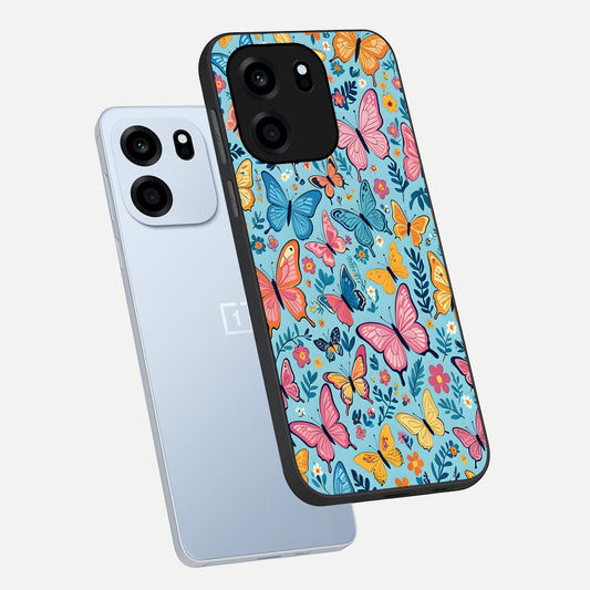  Spring Wing Garden phone case For OnePlus Nord CE 6 showing premium glass back cover with detailed artwork