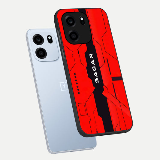  Voltage Rise CYBERPUNK Custom Name phone case For OnePlus Nord CE 6 showing premium custom name glass back cover