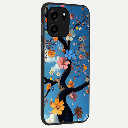  Blossom Dream Sky back cover For OnePlus Nord CE 6 slim fit glass case with vibrant aesthetic design
