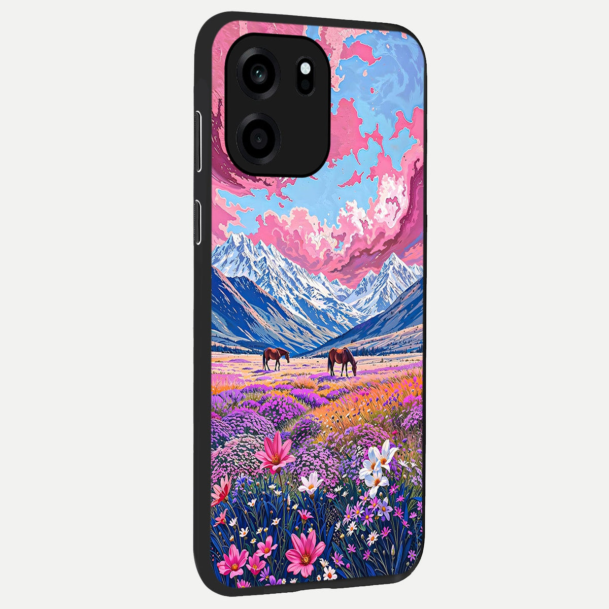 Blossom Valley Dream back cover For OnePlus Nord CE 6 slim fit glass case with vibrant aesthetic design