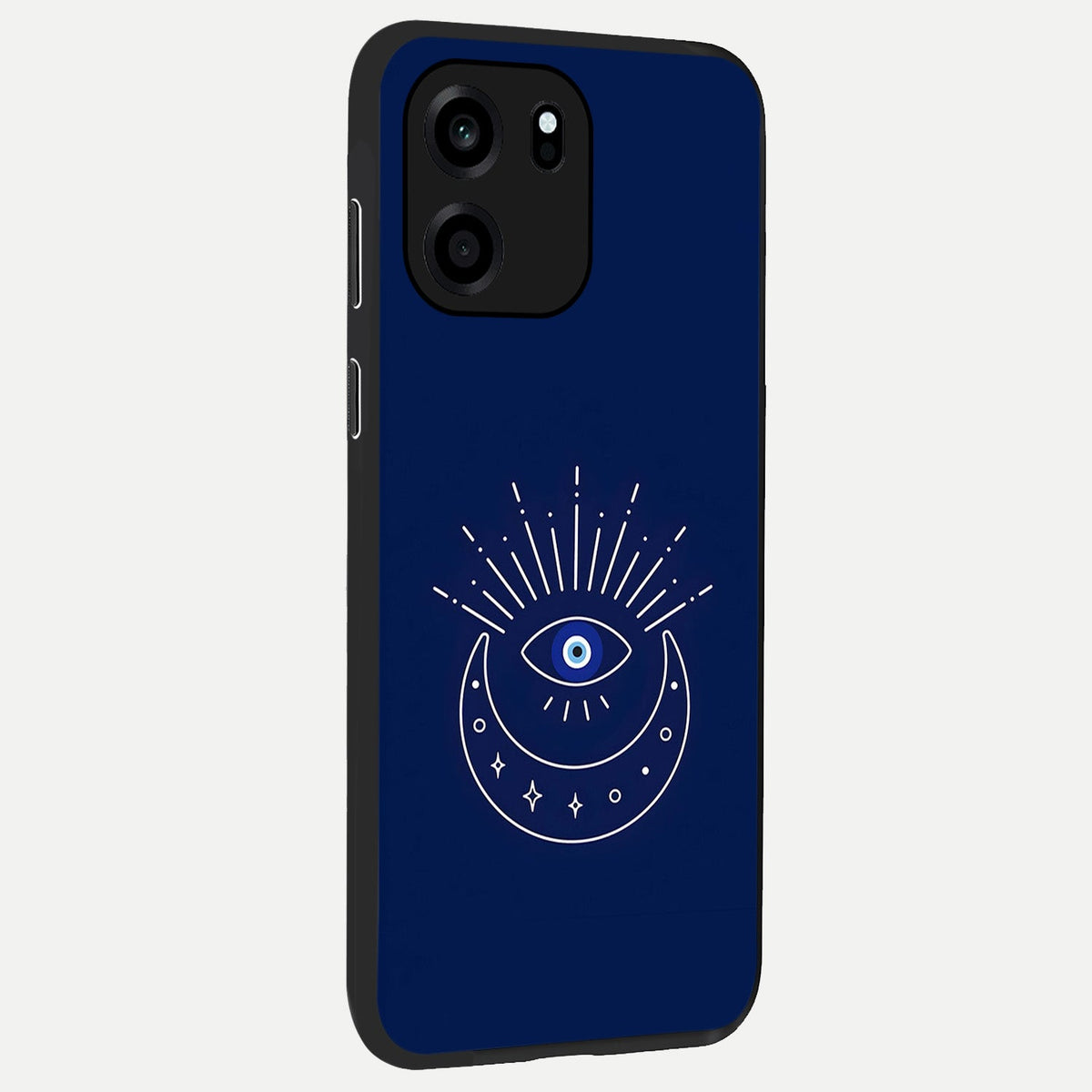  Blue Evil Eye back cover For OnePlus Nord CE 6 slim fit glass case with vibrant aesthetic design
