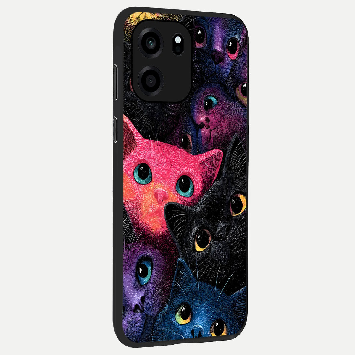  Cosmic Cats Dreams back cover For OnePlus Nord CE 6 slim fit glass case with vibrant aesthetic design