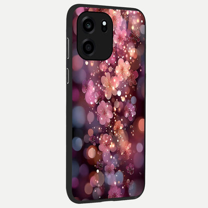  Glowing Petal Bliss back cover For OnePlus Nord CE 6 slim fit glass case with vibrant aesthetic design