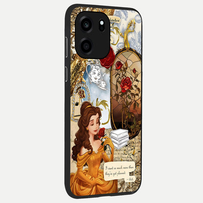  Golden Dream Belle back cover For OnePlus Nord CE 6 slim fit glass case with vibrant aesthetic design