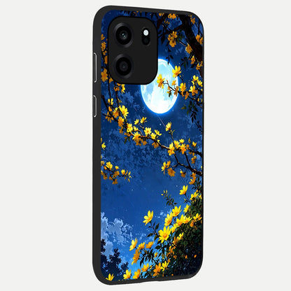  Golden Night Glow back cover For OnePlus Nord CE 6 slim fit glass case with vibrant aesthetic design