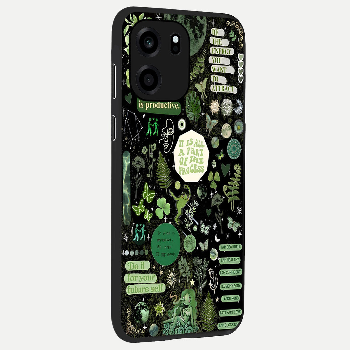  Green Mandala Pattern back cover For OnePlus Nord CE 6 slim fit glass case with vibrant aesthetic design