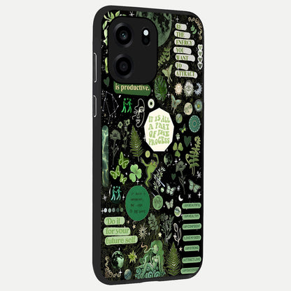  Green Mandala Pattern back cover For OnePlus Nord CE 6 slim fit glass case with vibrant aesthetic design