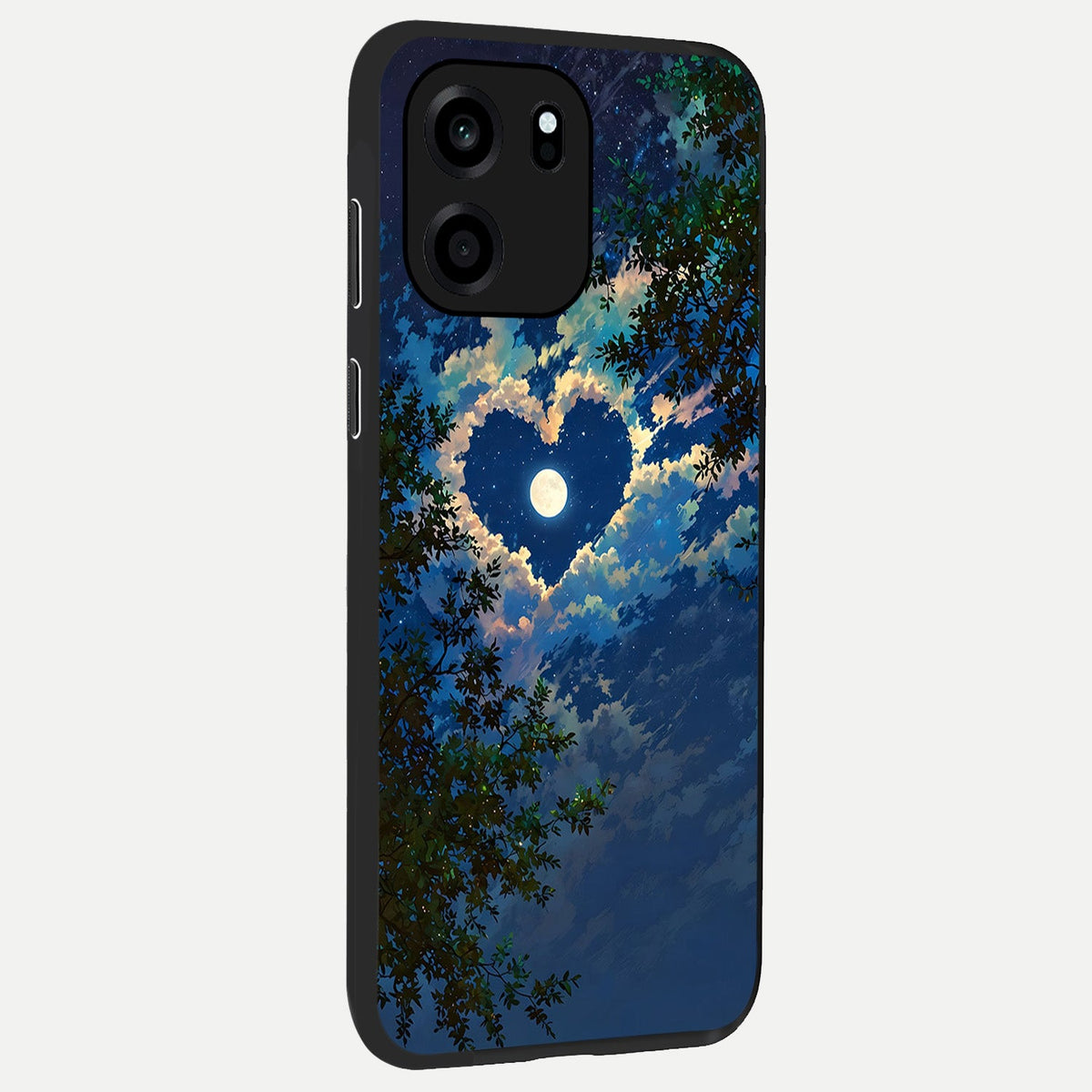  Heart With Moon Sky back cover For OnePlus Nord CE 6 slim fit glass case with vibrant aesthetic design