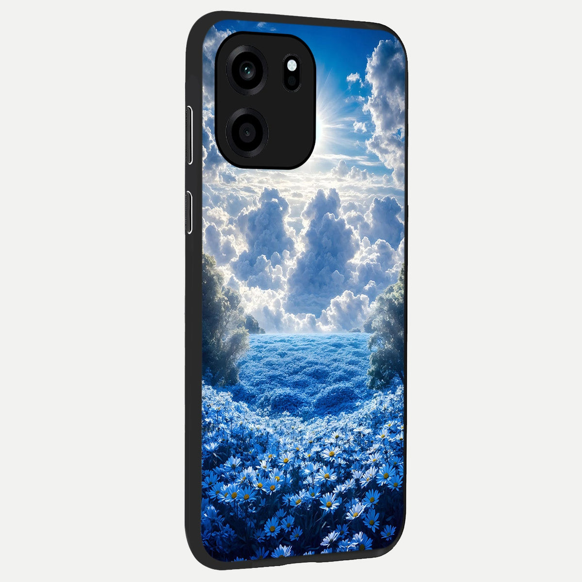  Heavenly Daisy Horizon back cover For OnePlus Nord CE 6 slim fit glass case with vibrant aesthetic design