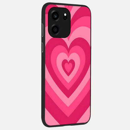  Layered Love Hearts back cover For OnePlus Nord CE 6 slim fit glass case with vibrant aesthetic design