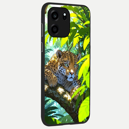  Leopard in Jungle back cover For OnePlus Nord CE 6 slim fit glass case with vibrant aesthetic design