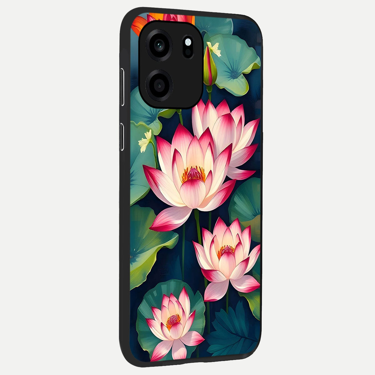  Lotus Dream Serenity back cover For OnePlus Nord CE 6 slim fit glass case with vibrant aesthetic design
