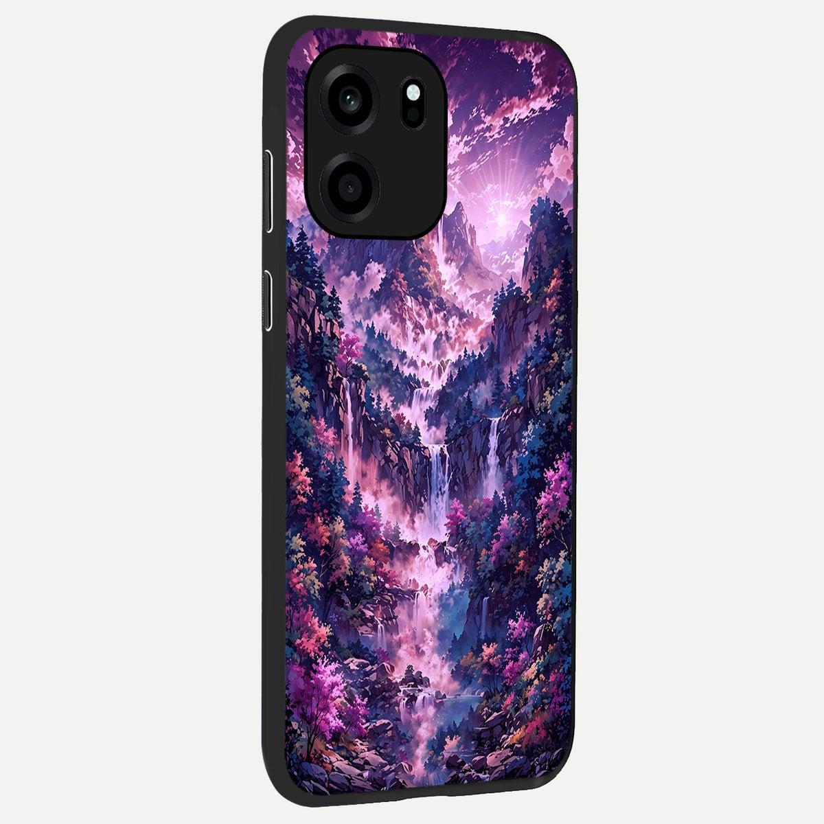  Mystic Cascade Peaks back cover For OnePlus Nord CE 6 slim fit glass case with vibrant aesthetic design