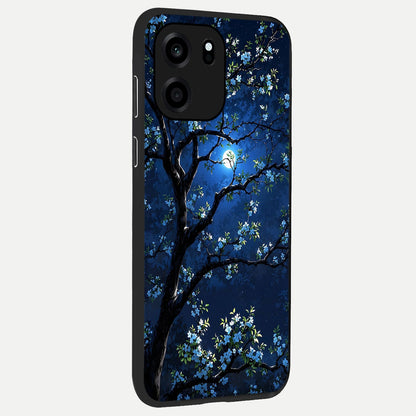  Mystic Floral Night back cover For OnePlus Nord CE 6 slim fit glass case with vibrant aesthetic design