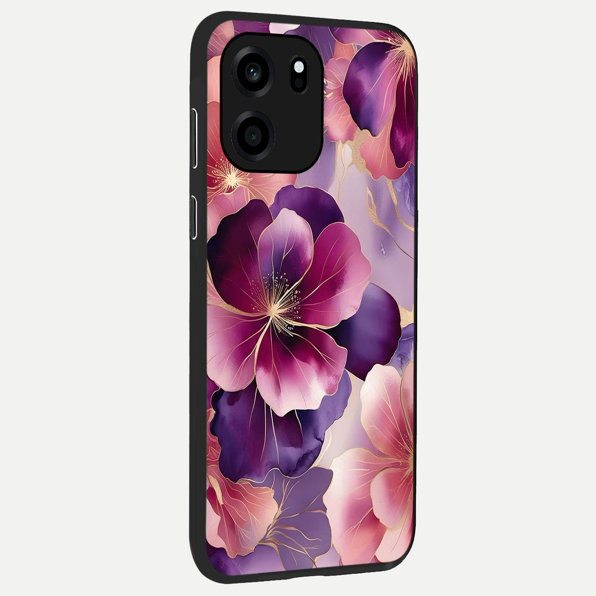  Pink Bouquet Florals back cover For OnePlus Nord CE 6 slim fit glass case with vibrant aesthetic design