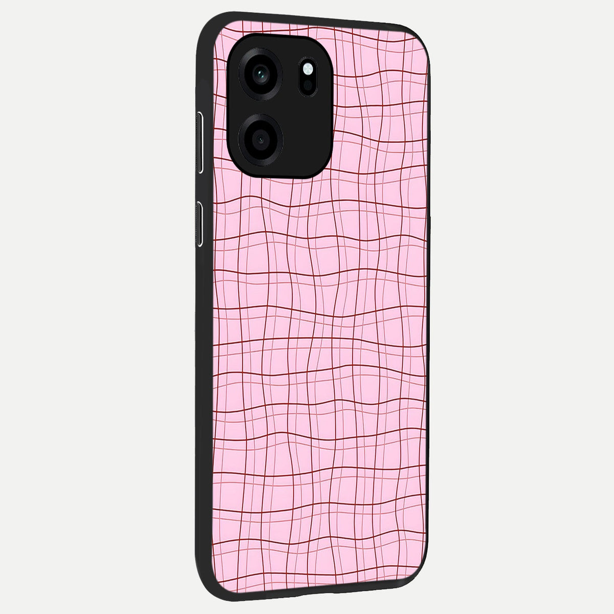  Soft Grid Bliss back cover For OnePlus Nord CE 6 slim fit glass case with vibrant aesthetic design