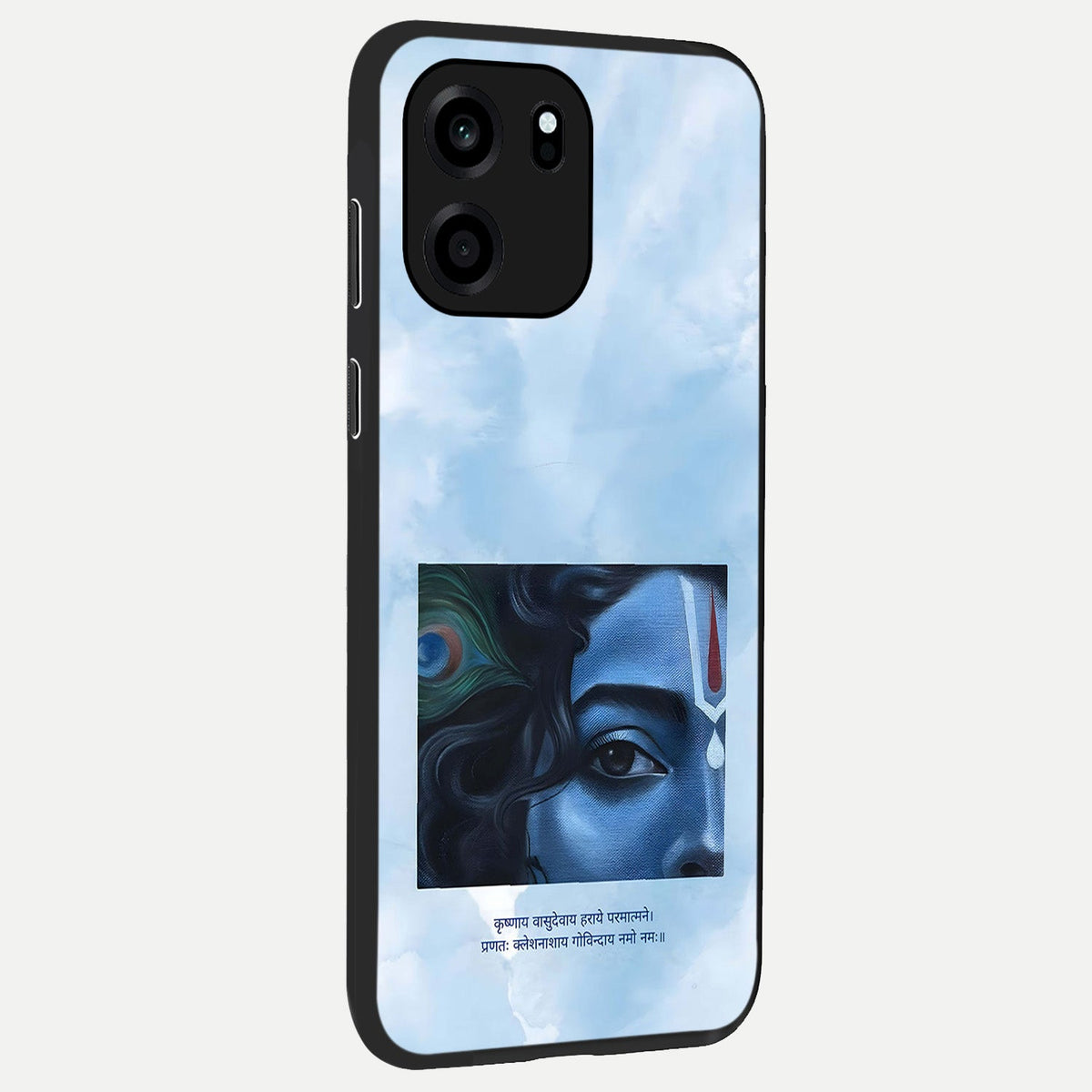  Spiritual Krishna back cover For OnePlus Nord CE 6 slim fit glass case with vibrant aesthetic design