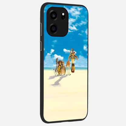  Tropical Fun Squad back cover For OnePlus Nord CE 6 slim fit glass case with vibrant aesthetic design