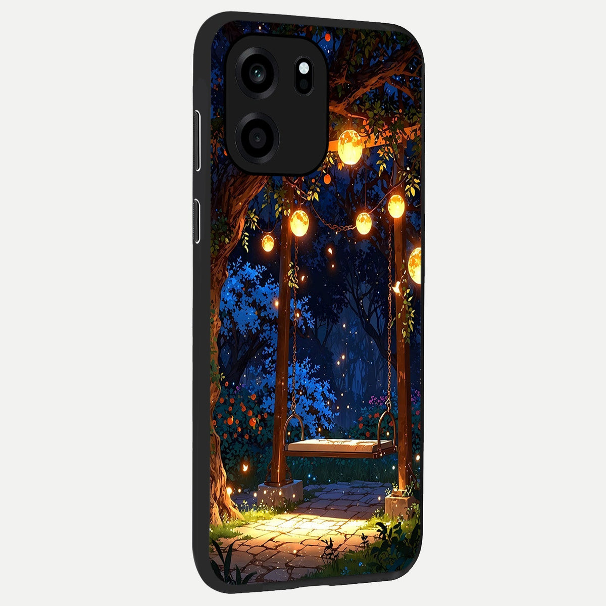  Twilight Garden Swing back cover For OnePlus Nord CE 6 slim fit glass case with vibrant aesthetic design