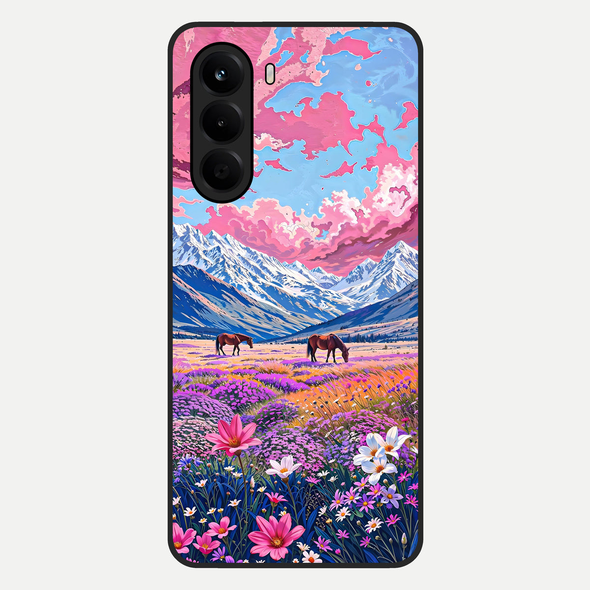  Blossom Valley Dream Glass Case For OnePlus Nord CE 6 Lite back cover – full design glossy printed glass finish