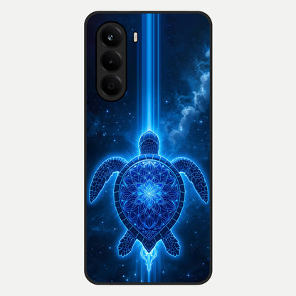  Blue Galaxy Turtle Glass Case For OnePlus Nord CE 6 Lite back cover – full design glossy printed glass finish