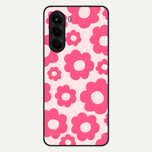  Blush Flower Pop Glass Case For OnePlus Nord CE 6 Lite back cover – full design glossy printed glass finish