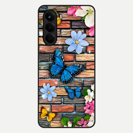  Brick Bloom Flight Glass Case For OnePlus Nord CE 6 Lite back cover – full design glossy printed glass finish