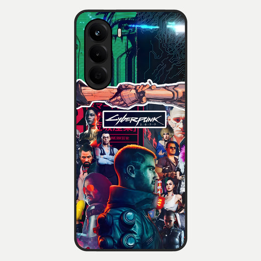  CYBERPUNK Legacy Glass Case For OnePlus Nord CE 6 Lite back cover – full design glossy printed glass finish