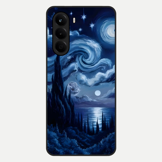  Celestial Dream Van Gogh Glass Case For OnePlus Nord CE 6 Lite back cover – full design glossy printed glass finish