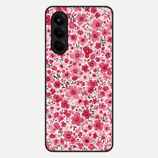  Cherry Blossom Charm Glass Case For OnePlus Nord CE 6 Lite back cover – full design glossy printed glass finish