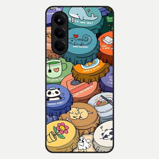  Coins Patterns Glass Case For OnePlus Nord CE 6 Lite back cover – full design glossy printed glass finish