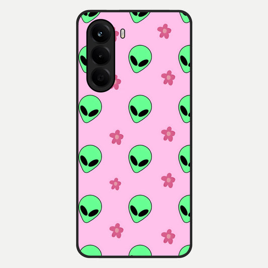  Cosmic Cute Crush Glass Case For OnePlus Nord CE 6 Lite back cover – full design glossy printed glass finish