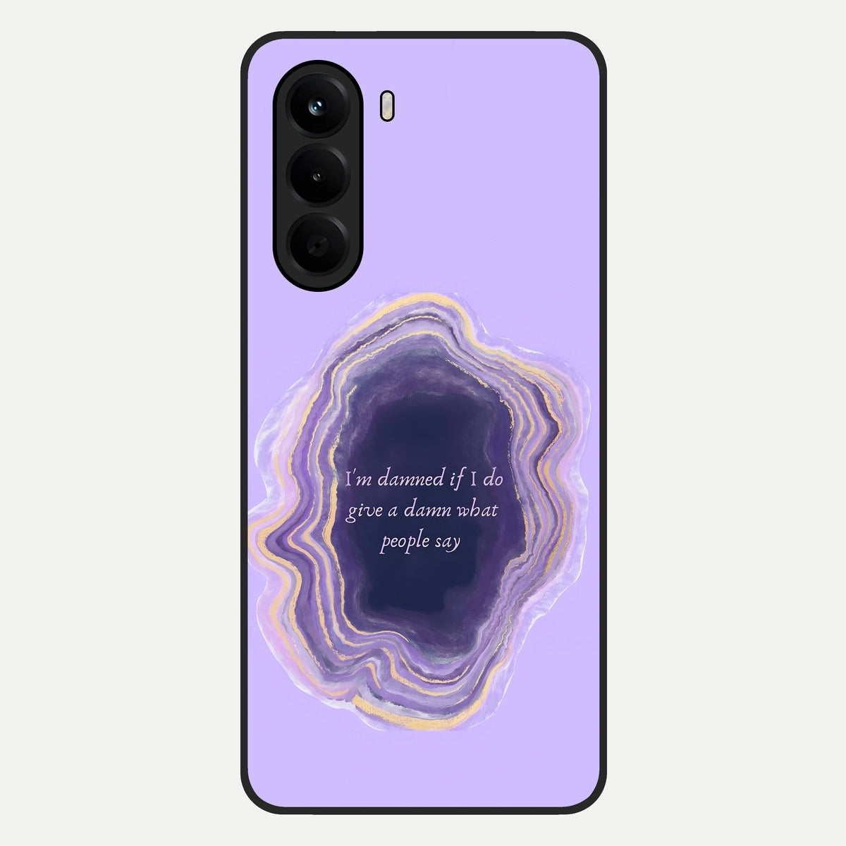  Damned People Quote Glass Case For OnePlus Nord CE 6 Lite back cover – full design glossy printed glass finish