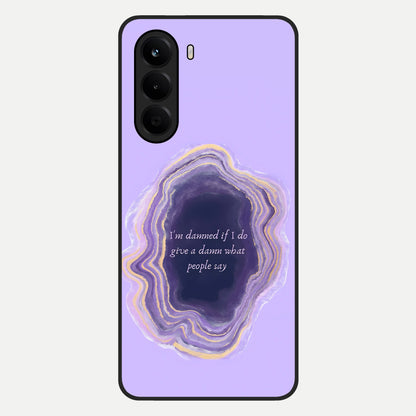  Damned People Quote Glass Case For OnePlus Nord CE 6 Lite back cover – full design glossy printed glass finish