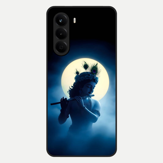  Divine Moon Flute Glass Case For OnePlus Nord CE 6 Lite back cover – full design glossy printed glass finish
