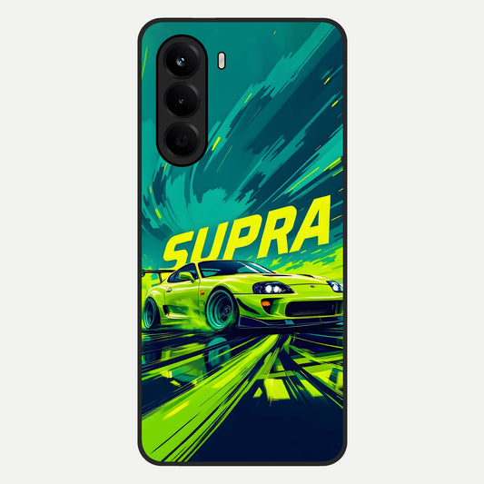  Electric Supra Thunder Glass Case For OnePlus Nord CE 6 Lite back cover – full design glossy printed glass finish